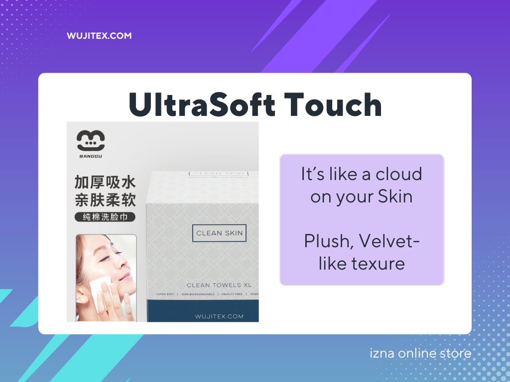 Disposable Facial Towels 50 count with easy Amazon return policy